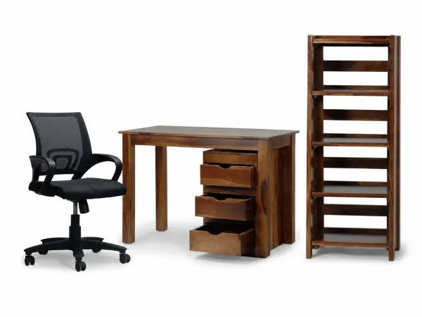 Alexa Complete Study Combo With Ergonomic Chair